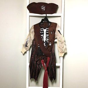 Hallow's Eve Pirate Skeleton Halloween Costume